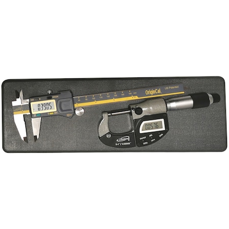 Electronic Digital Caliper 0-6/0-150mm & Electronic Digital Micrometer Set, IGA-451